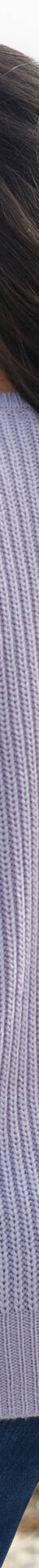 Pull tunique col V, maille anglaise (parme) Pull tunique col V, maille anglaise (parme)